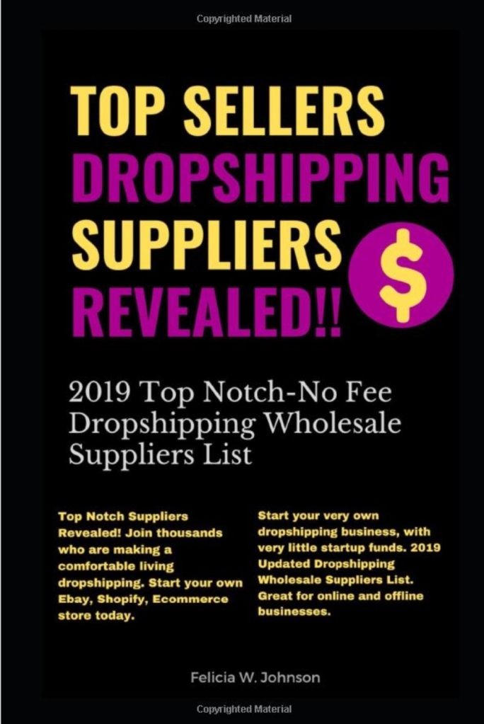 Dropshipping suppliers List Ebook on Amazon